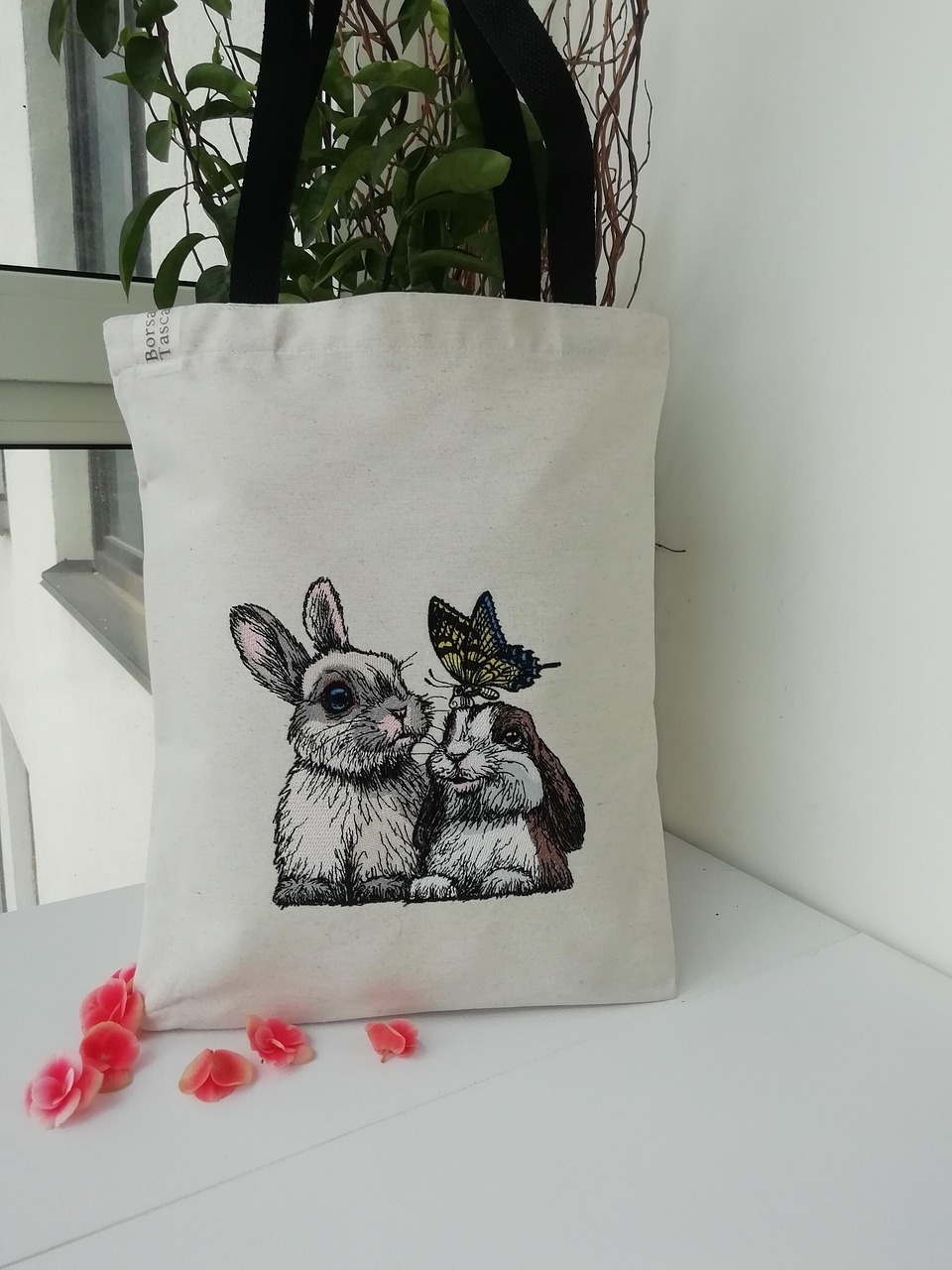 animal printed tote bag
